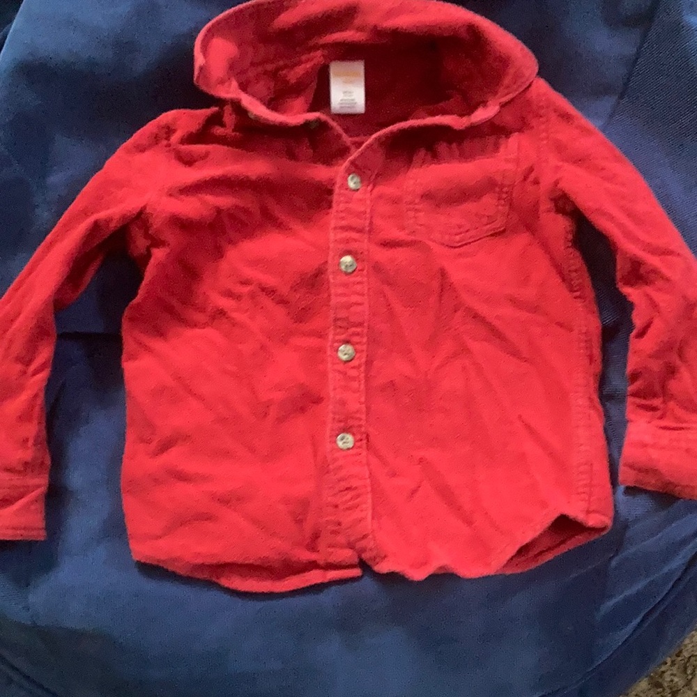 Red Gymboree button down shirt. Size XS (4)